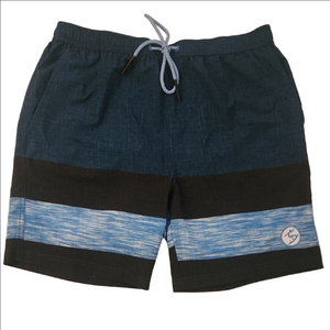 Uzzi Stylish Blue & Black Men's Board Shorts